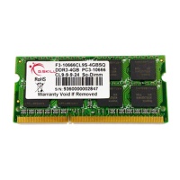 GSKILL Value F3-10666CL9S-4GBSQ 4GB DDR3-1333Mhz CL9 SO-DIMM - 1